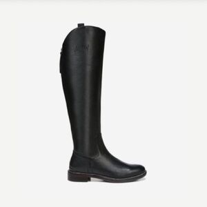 Franco Sarto Meyer Women's Knee High Black Leather Boots Size 9 New with Tags